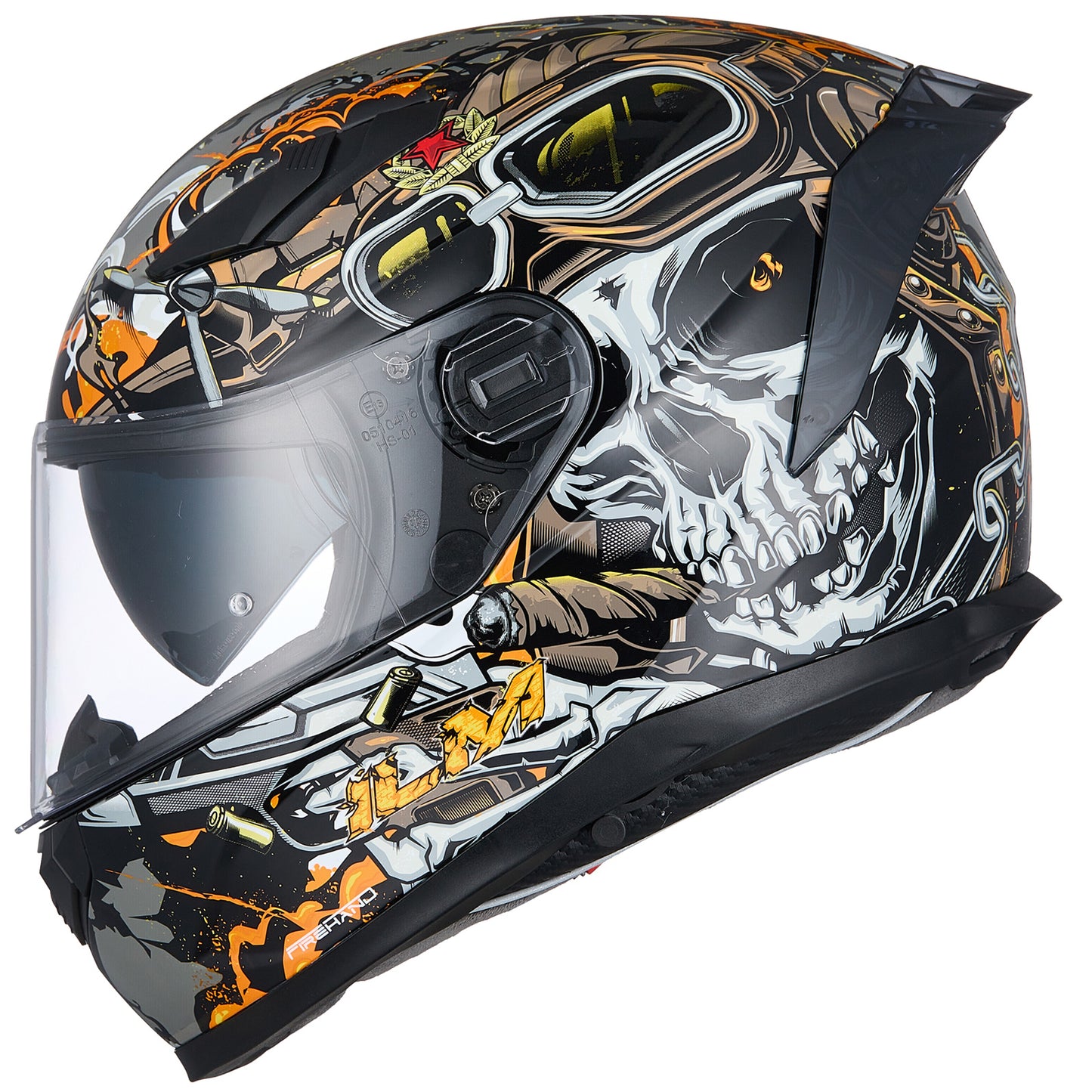 CASCO DE MOTO ILM 129M MIPS - DEADLY ORANGE