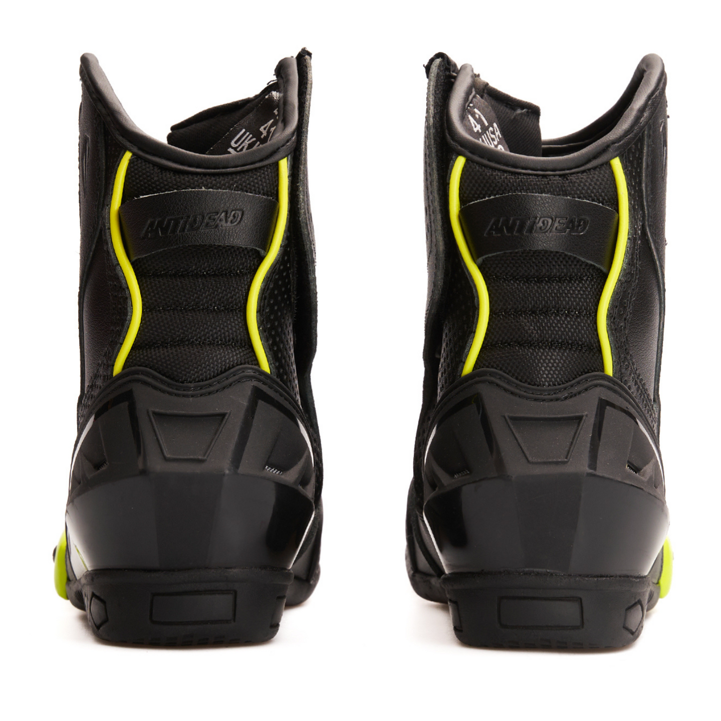 BOTINES ANTIDEAD DS2 / NEGRO Y AMARILLO FLUOR