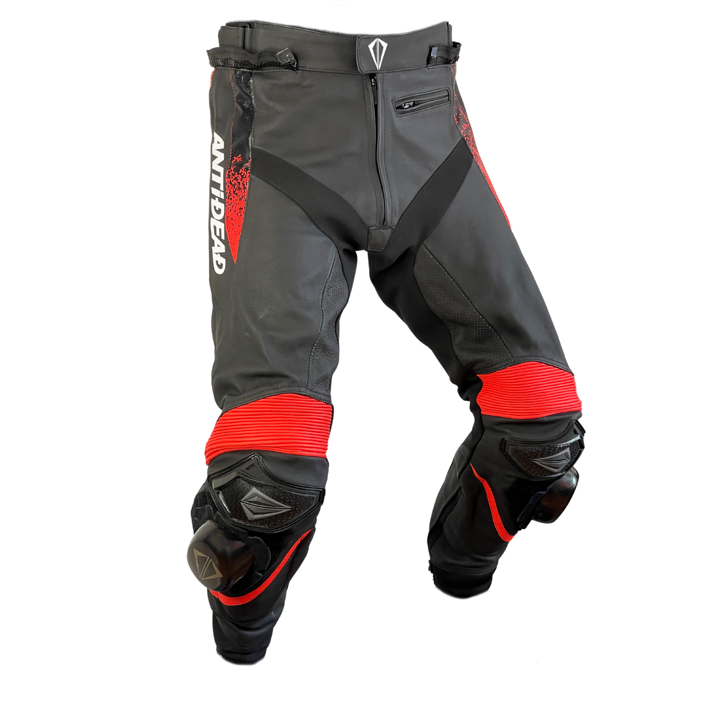 NUEVO PANTALON DE MOTO BOOST V3 HOMBRE / NEGRO Y ROJO