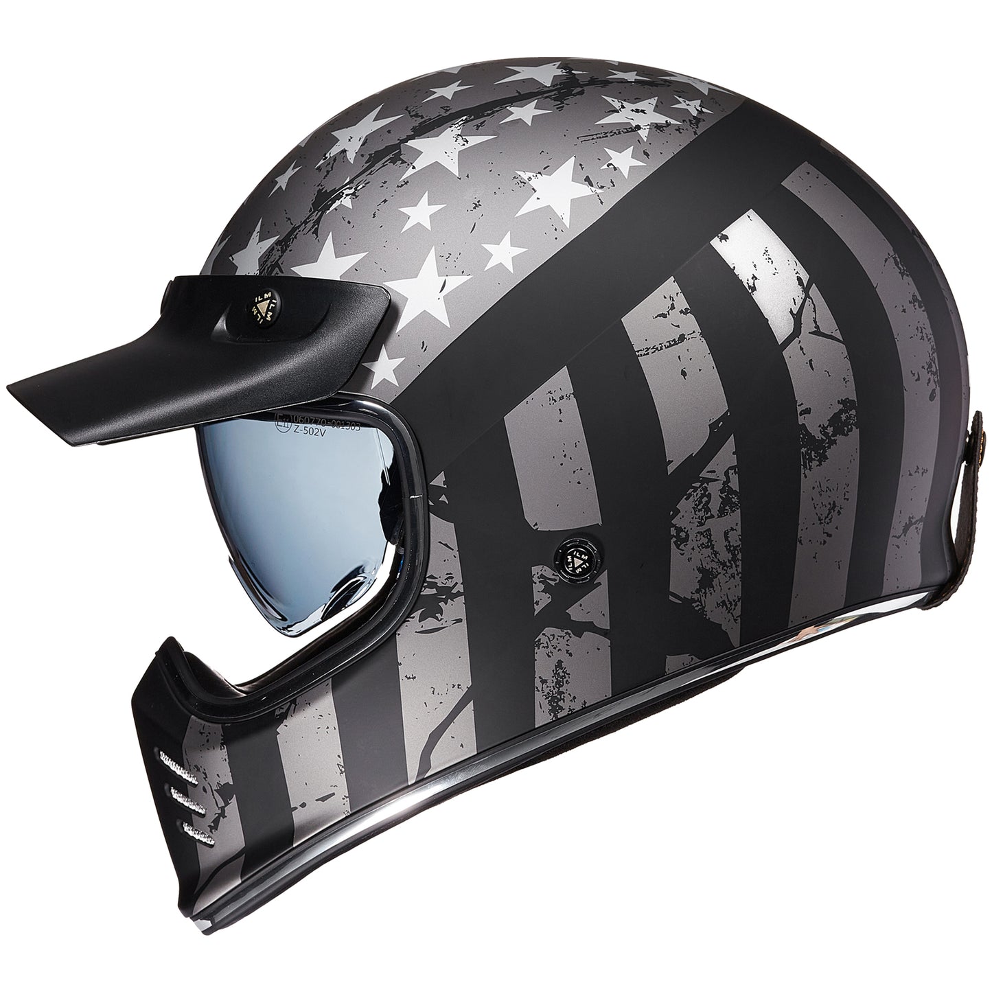 CASCO DE MOTO ILM - Z502 / PATRIOT FLAG / CASCO CLÁSICO