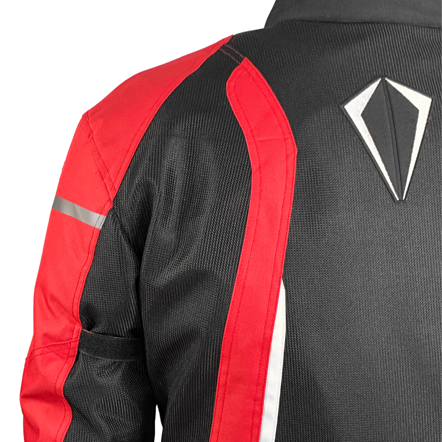 CHAQUETA DE MOTO TEXTIL INVIERNO / ANTIDEAD TEX W1 / ROJO, NEGRO Y BLANCO