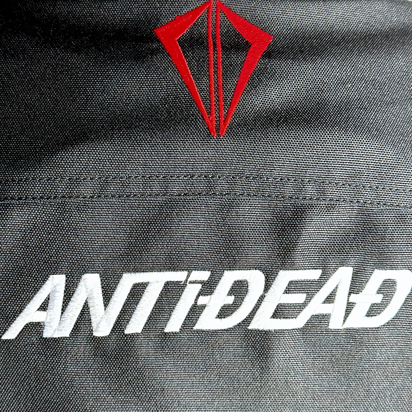 CHAQUETA DE MOTO TEXTIL ANTIDEAD W-20 HOMBRE - NEGRO, GRIS Y ROJO