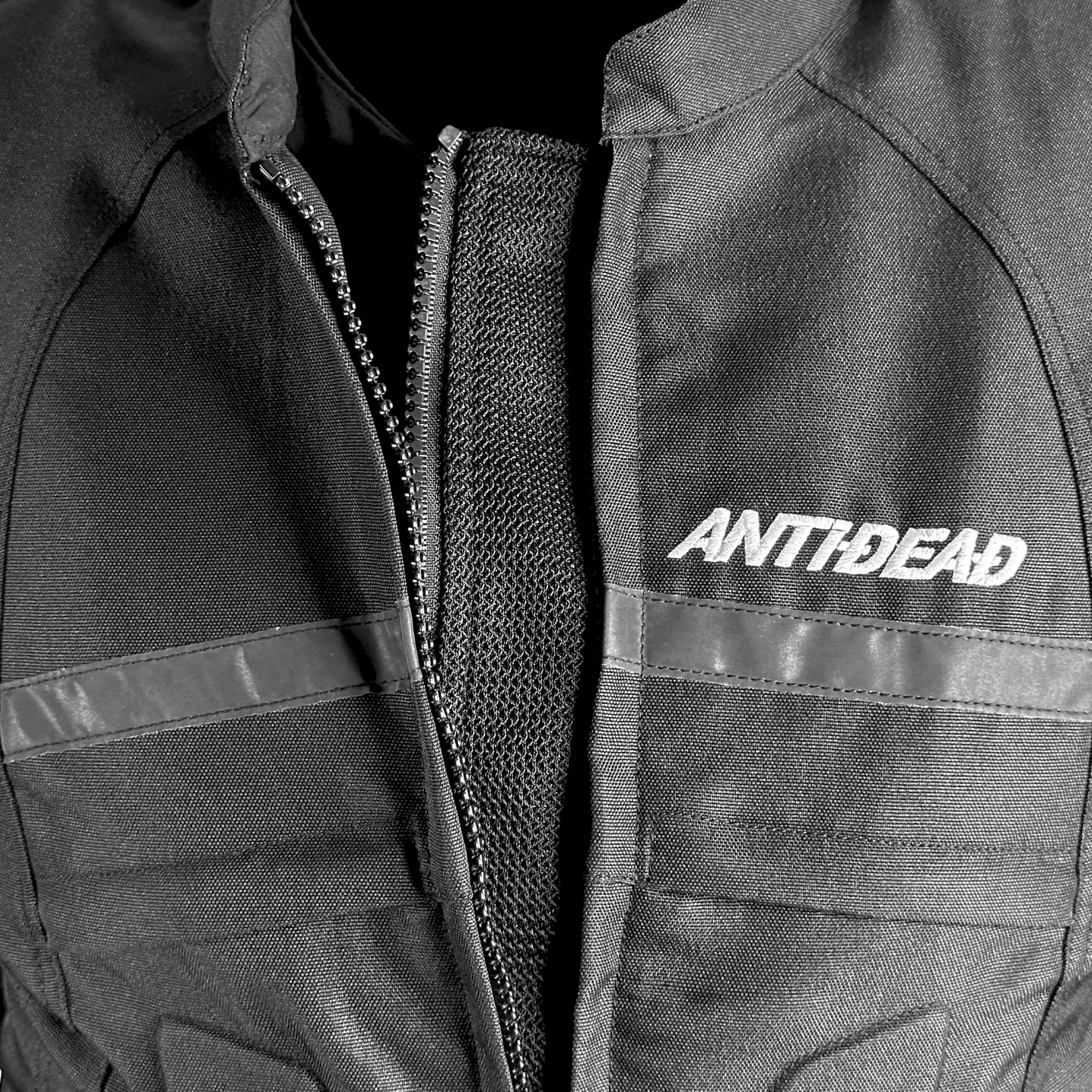 CHAQUETA DE MOTO TEXTIL ANTIDEAD X-23 HOMBRE / NEGRO