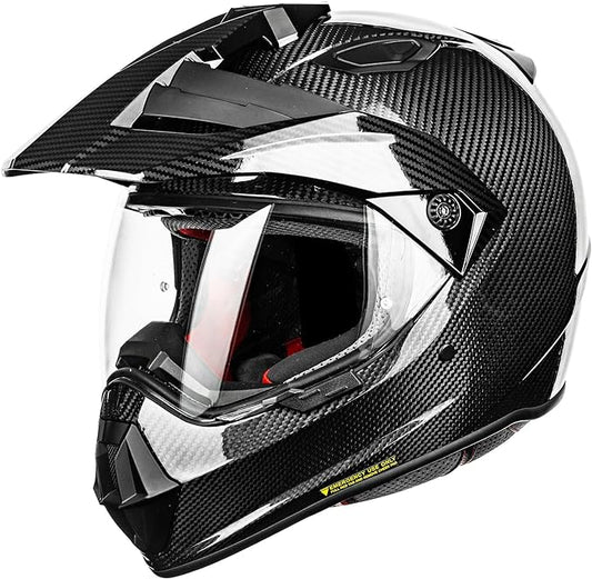 CASCO DE MOTO ILM L13 - CARBON FIBER BLACK + PINLOCK 70