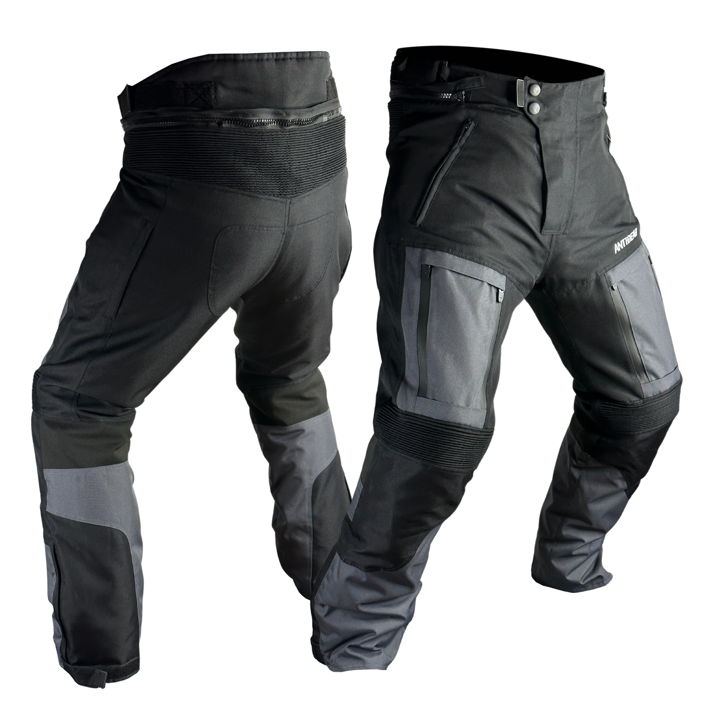 PANTALONES TEXTILES DE MOTO ANTIDEAD TOUR-RS HOMBRE - NEGRO Y GRIS