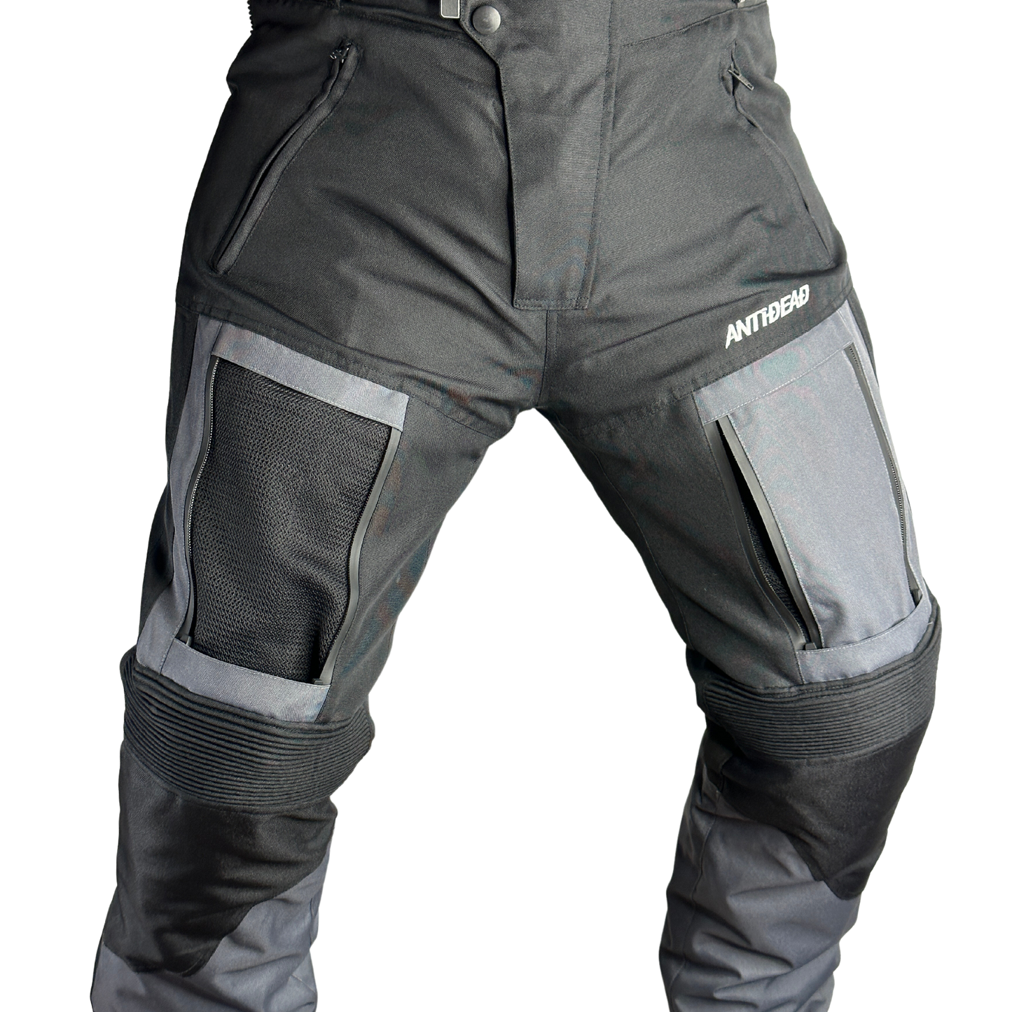 PANTALONES TEXTILES DE MOTO ANTIDEAD TOUR-RS HOMBRE - NEGRO Y GRIS